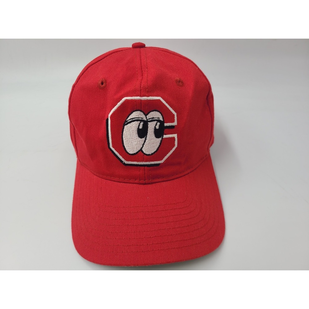 Vintage Chattanooga Lookouts Twins Enterprise Snapback Hat Cap‎ Men 90s MiLB Red